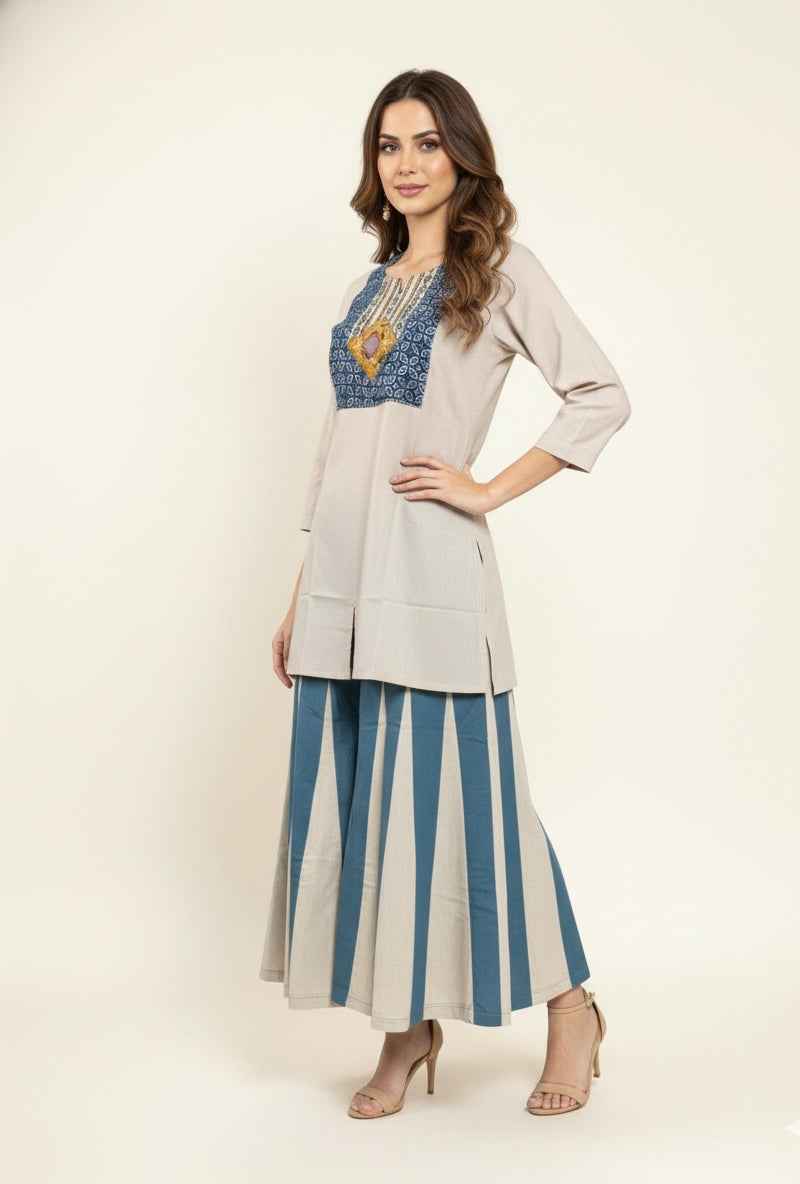 Pure Cotton Two Piece Co Set