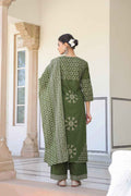 Pure Cotton Three Piece  With Printed Dupatta Set