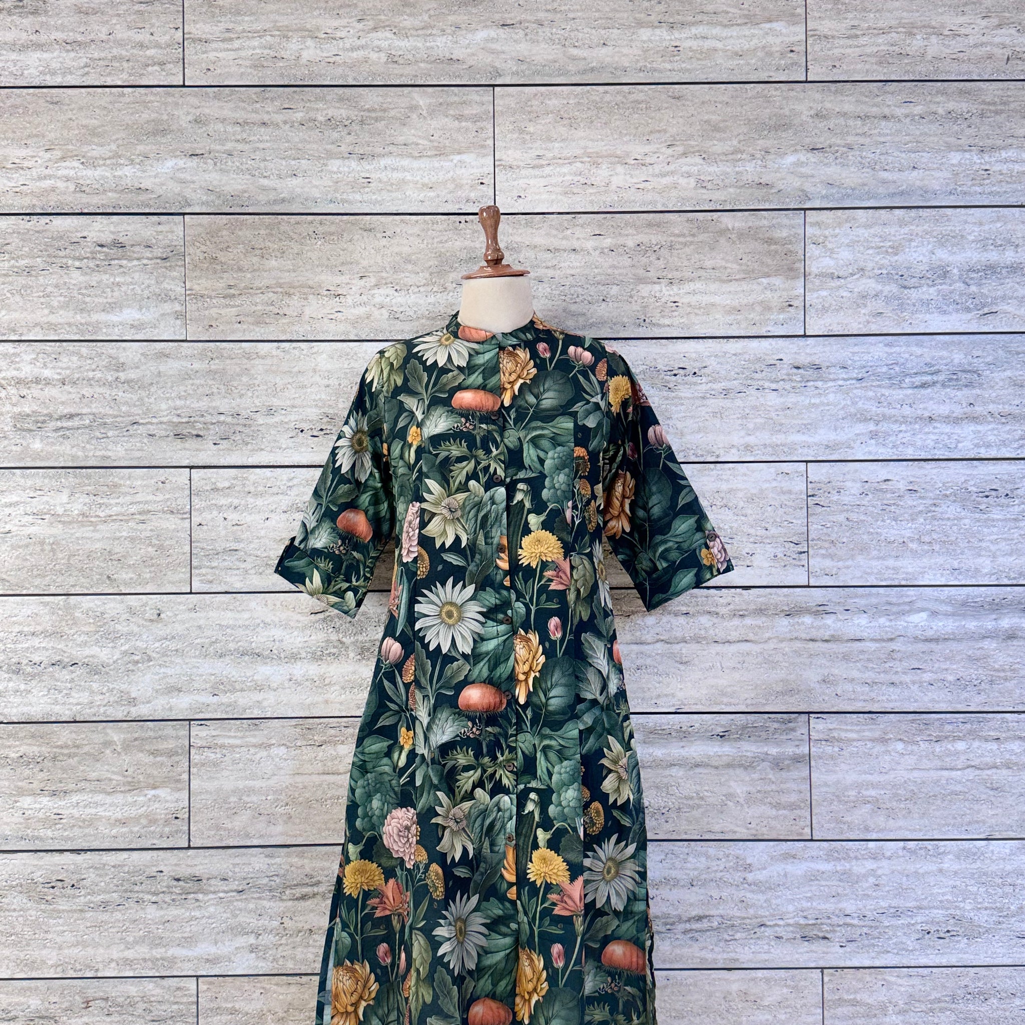 Jaal floral print A line kurta OK005