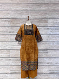 Ajrakh Print Pure Cotton Self Print Suit.