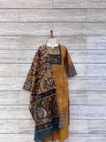 Ajrakh Print Pure Cotton Self Print Suit.