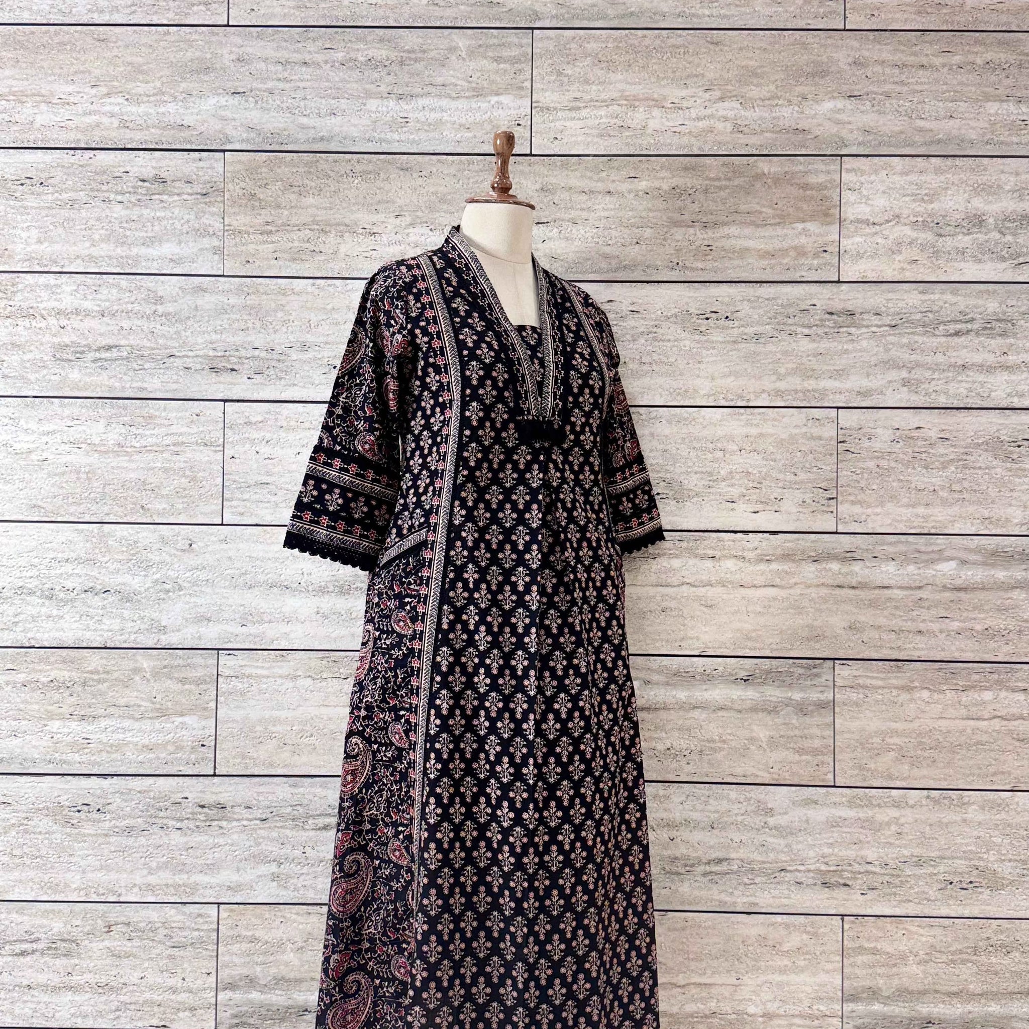 Kalamkari Print A Line Anarkalis Suit.