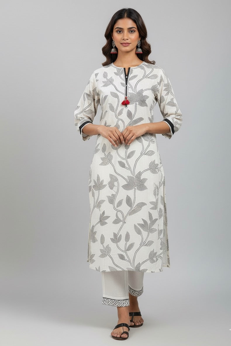 Cotton Flex Dupatta Set FL018