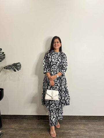 Pure Cotton Floral Print Co Ords Set COS016