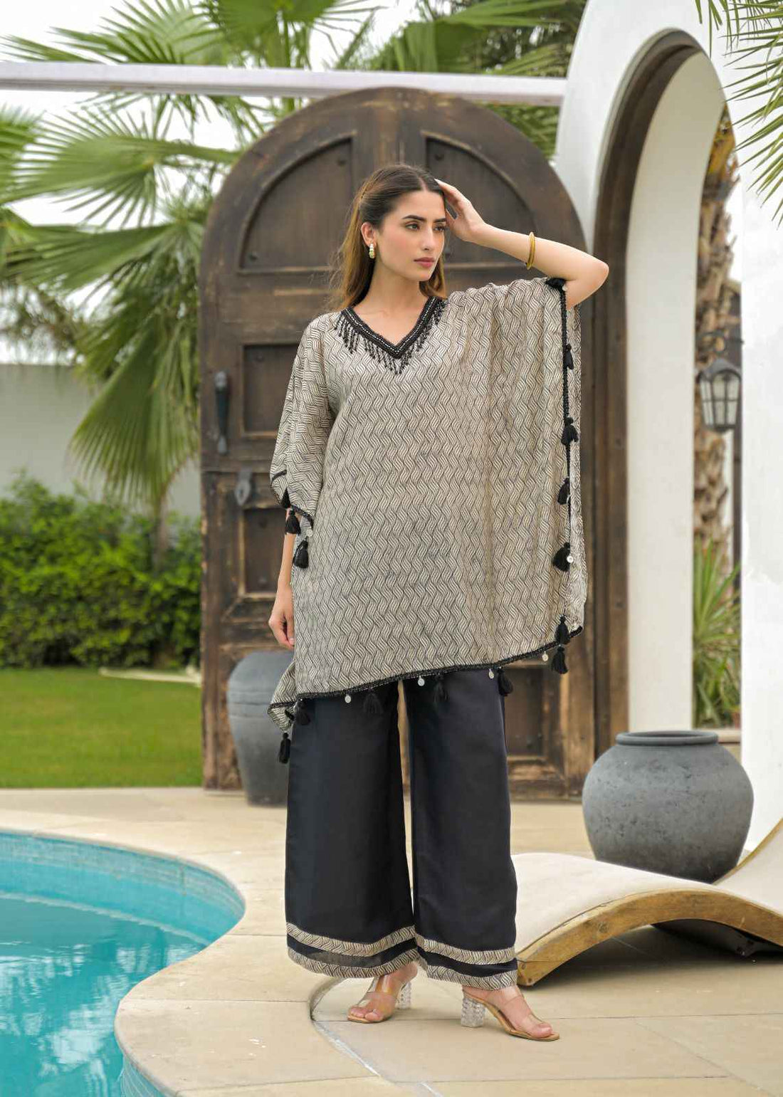 Two Piece Pure Muslin Co Ord Set