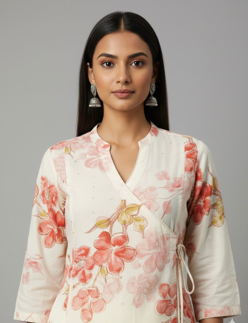 Angrakha  Pure Cotton Pant Sets FL074