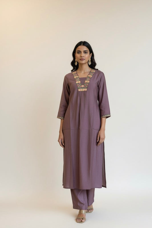 Muslin Two Piece Pant Sets -   MPS001