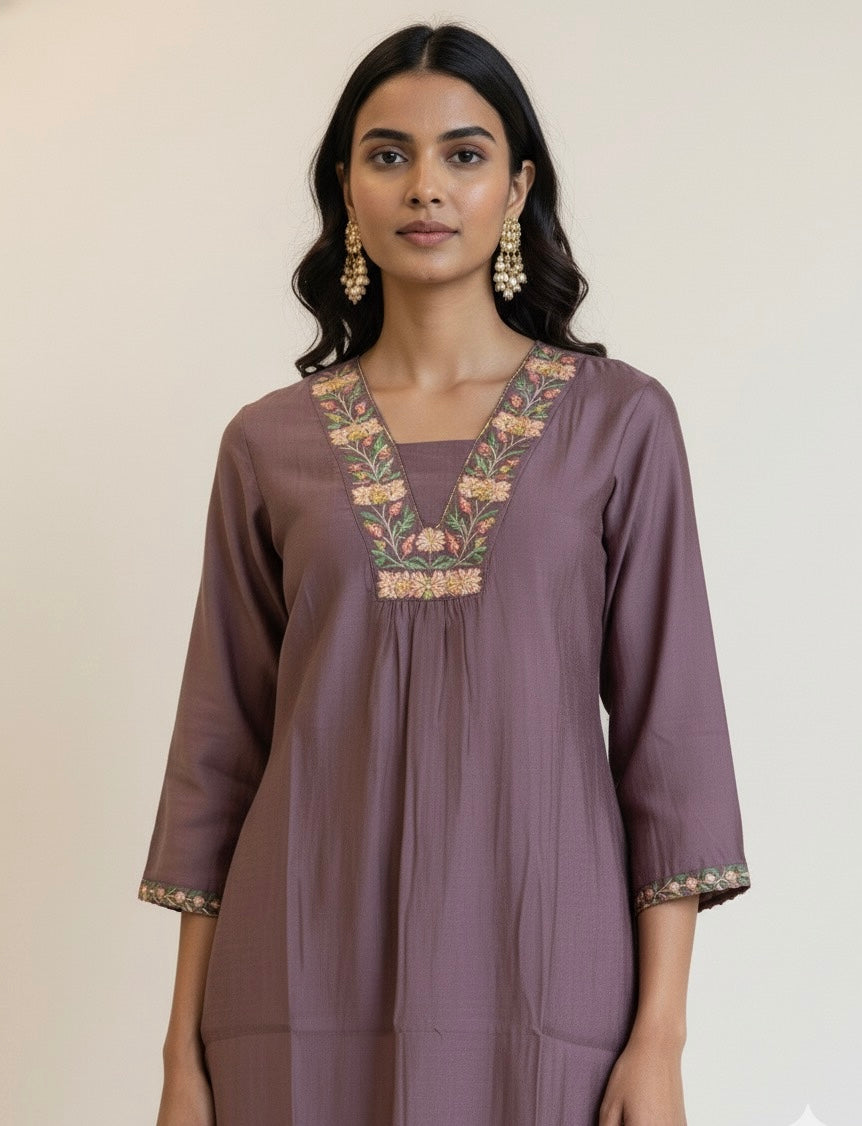 Muslin Two Piece Pant Sets -   FL093