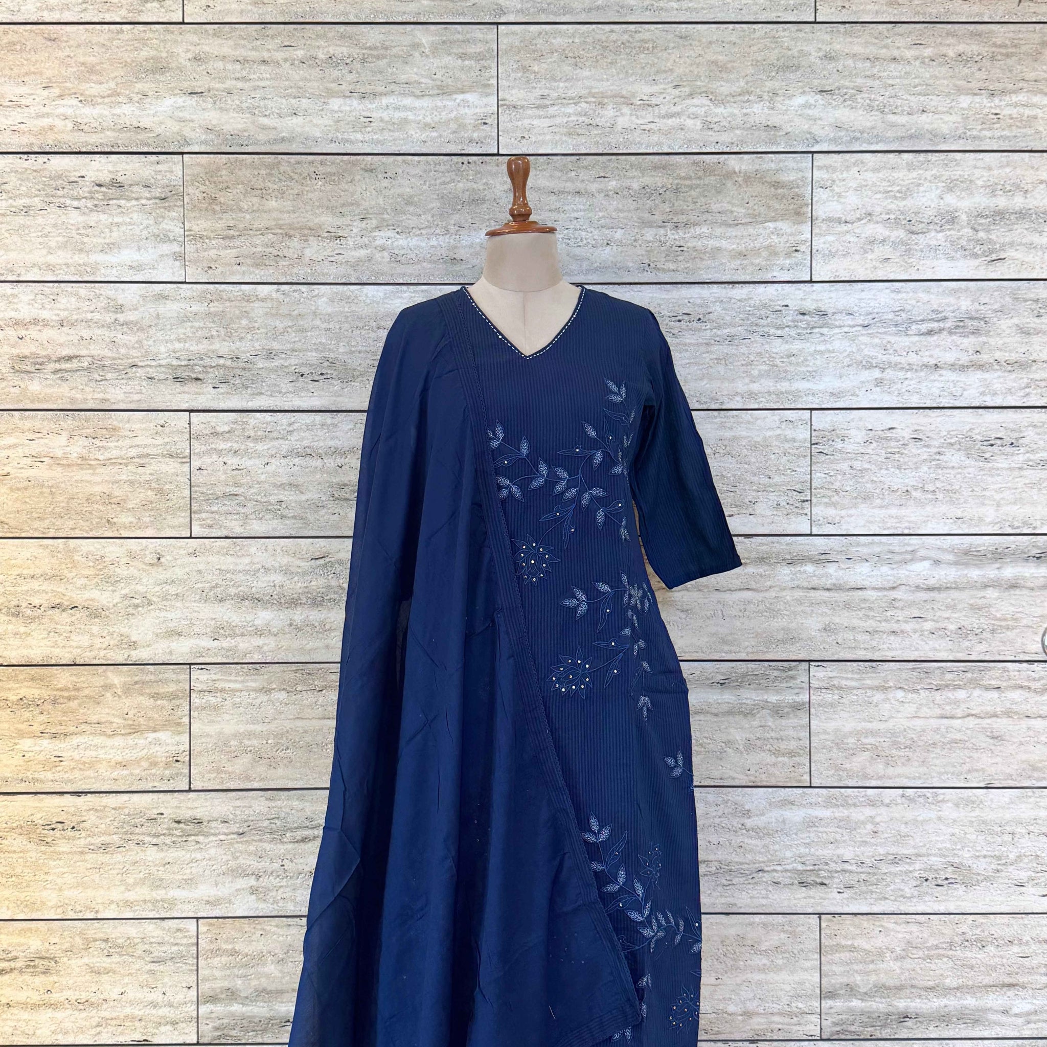 Pure Cotton With Hand Work Dupatta Set