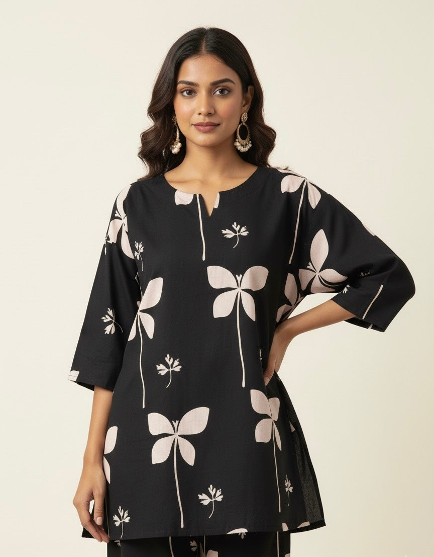 Pure Cotton Two Piece Co Ord Sets Plus Size  COS011