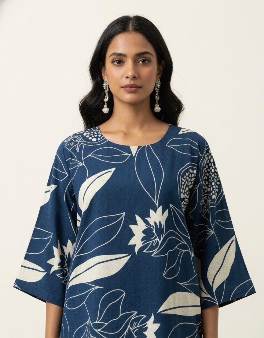 Pure Cotton Two Piece Co Ord Sets Plus Size COS010