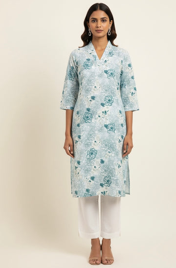 Straight Fit Only Kurta In Pure Cotton   OK011