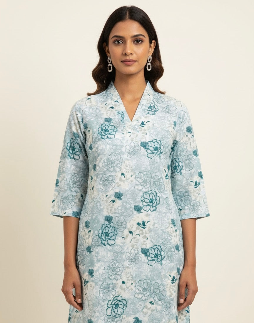 Straight Fit Only Kurta In Pure Cotton   OK011