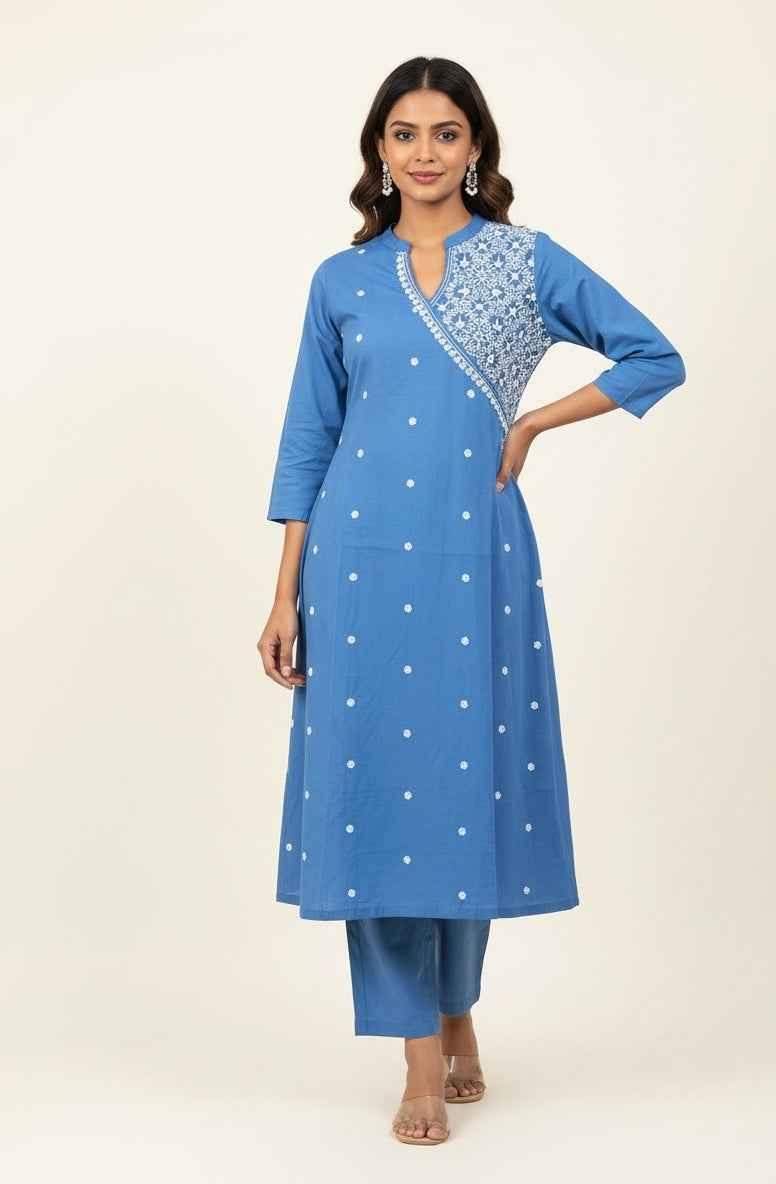 Pure Cotton Two Piece Pant Set