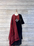 Premium Ajrakh Print Cotton Dupatta Set CS071