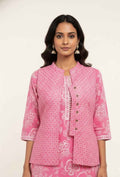 Pure Cotton Three Piece Suit With Quilted Cotton Jacket