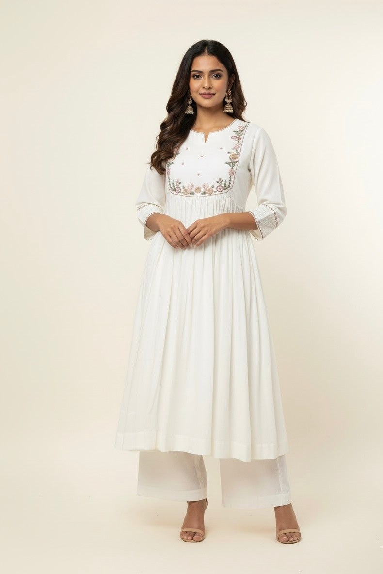 Mul chanderi Three Piece Dupatta Set MLC001