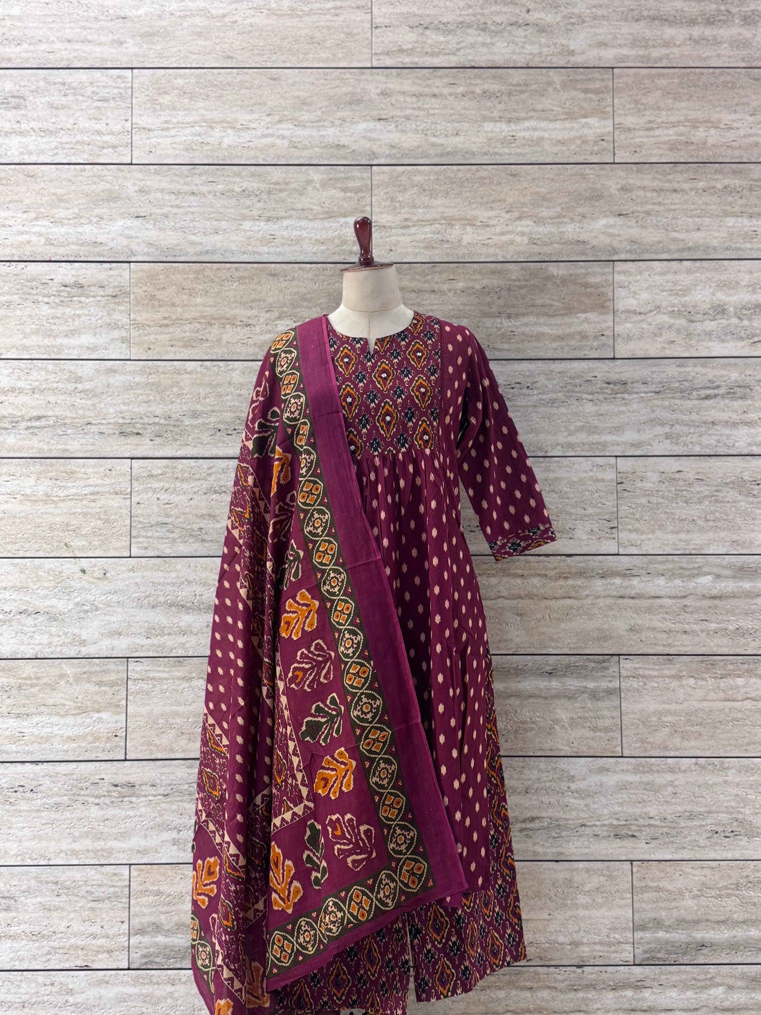Ikkat print Cotton suits.