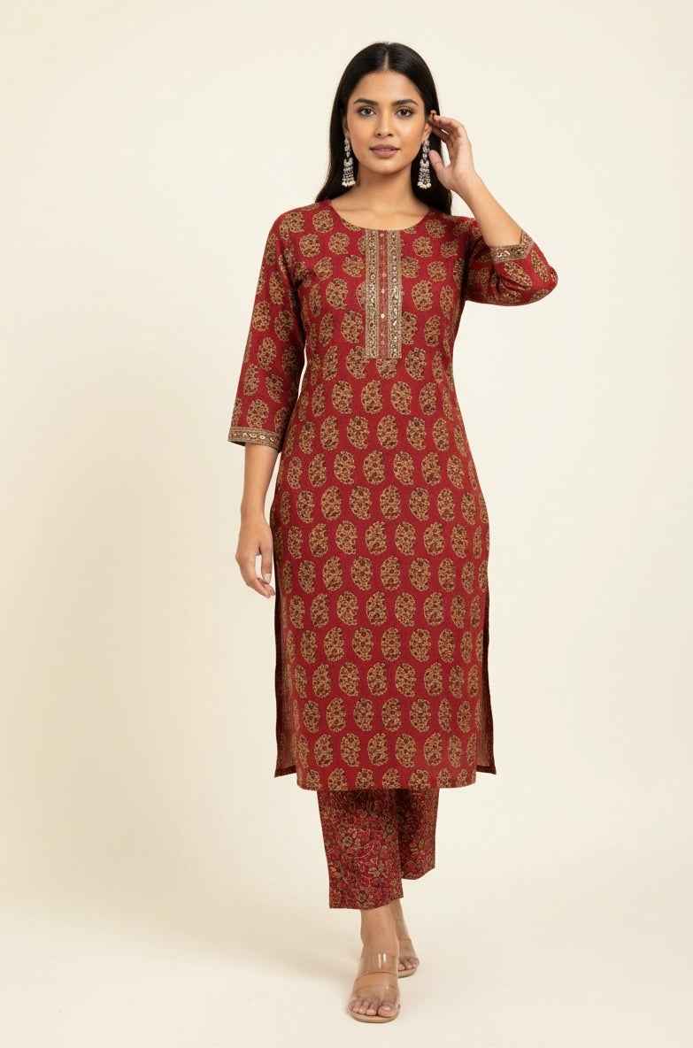 Pure Cotton Three Piece Suit With Quilted Cotton Jacket JK002