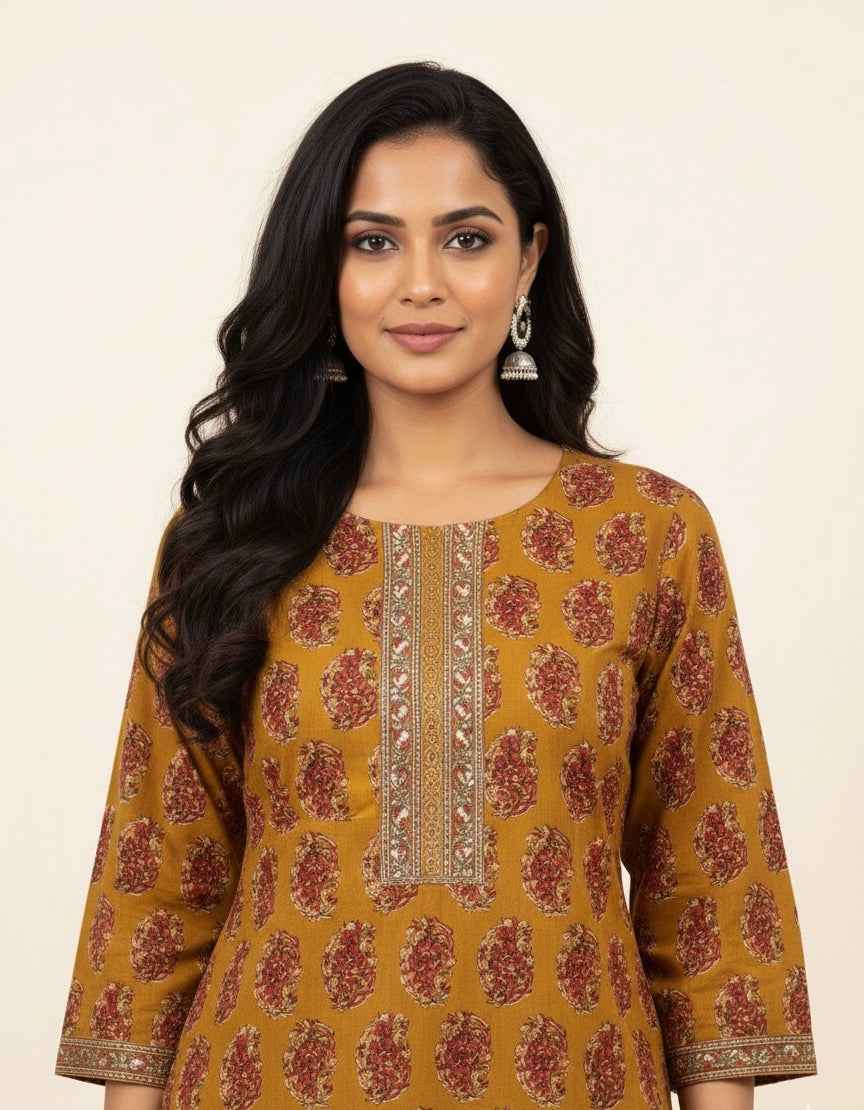 Pure Cotton Three Piece Suit With Quilted Cotton Jacket JK002