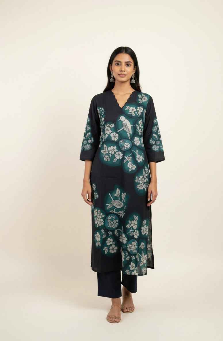 Pure Cotton Digital Print Dupatta Set