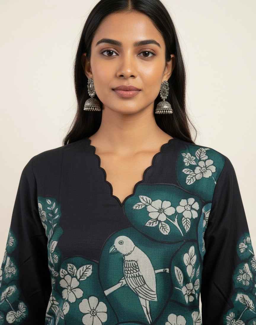 Pure Cotton Digital Print Dupatta Set