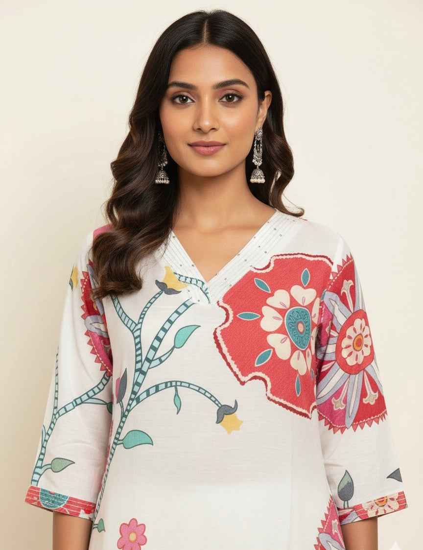 Pure Muslin Only Kurta Straight MOK010