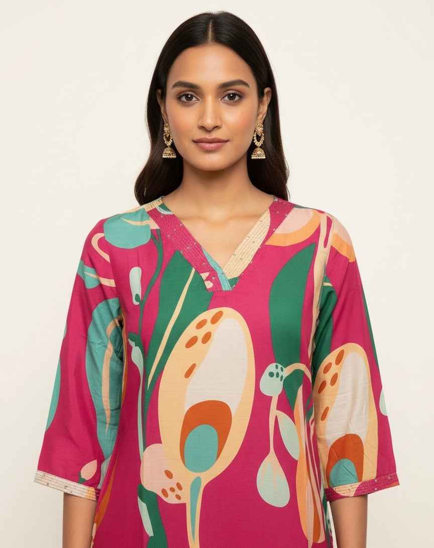 Pure Muslin Only Kurta Straight MOK008