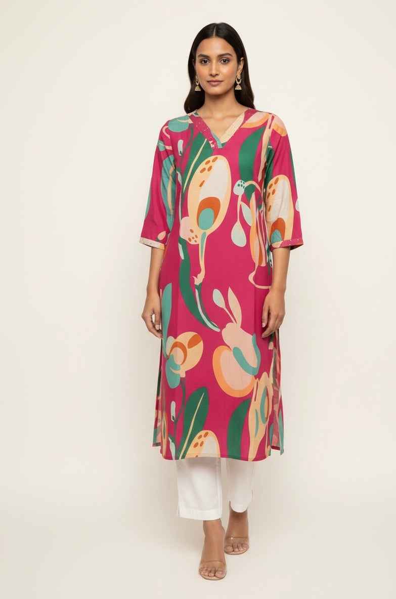 Pure Muslin Only Kurta Straight MOK008