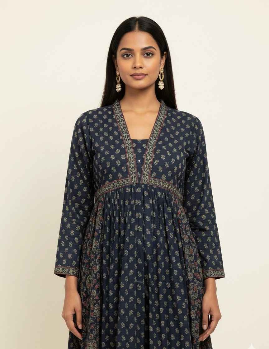 Pure Cotton Maxi Gowns with Floor Length GN002