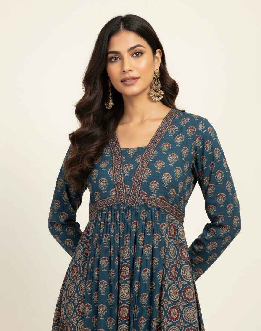 Pure Cotton Maxi Gowns with Floor Length GN004