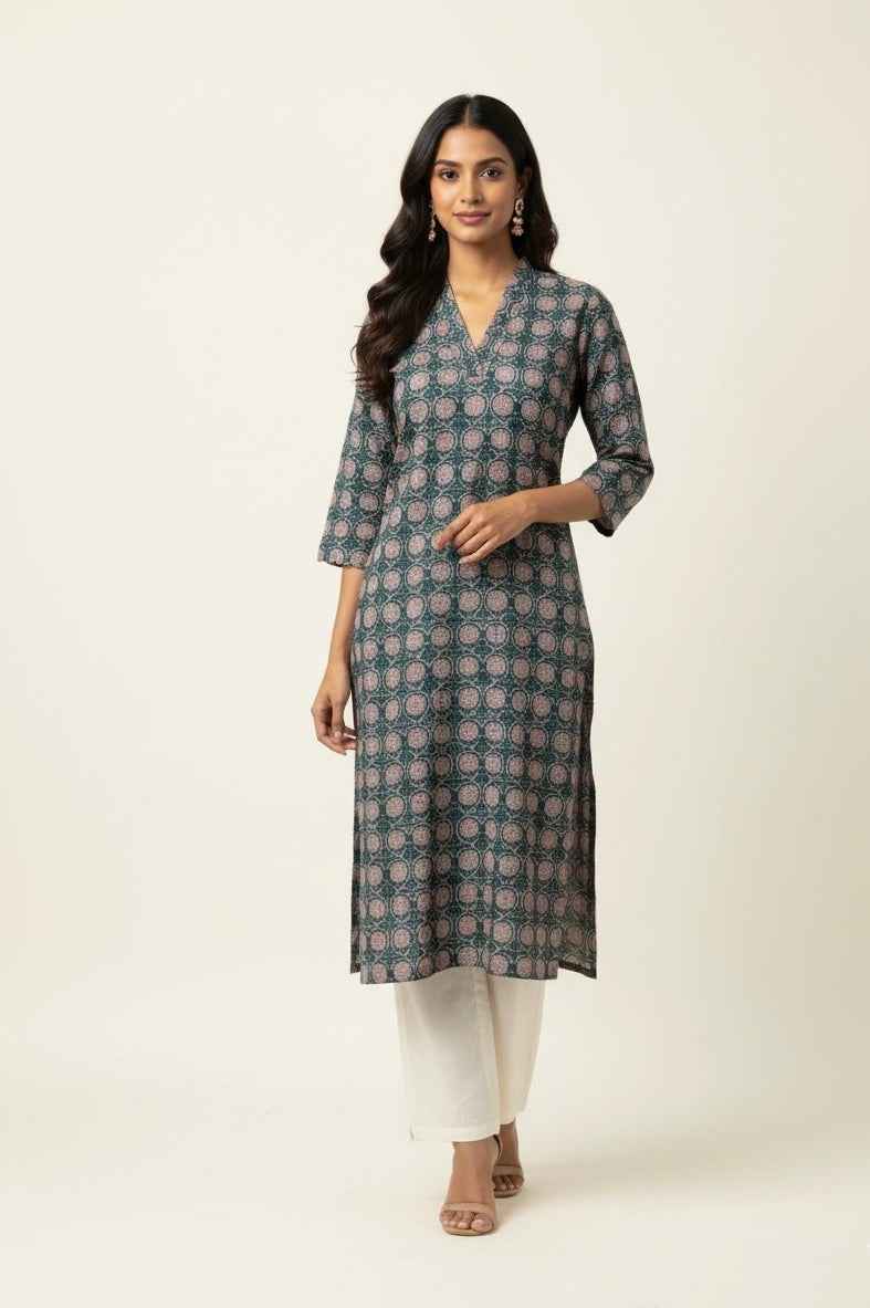 Straight Fit Only Kurta In Pure Cotton OK030