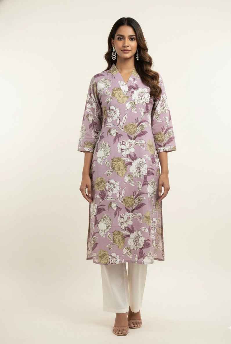 Straight Fit Only Kurta In Pure Cotton OK031