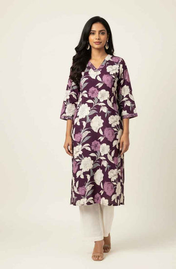 Straight Fit Only Kurta In Pure Cotton OK032