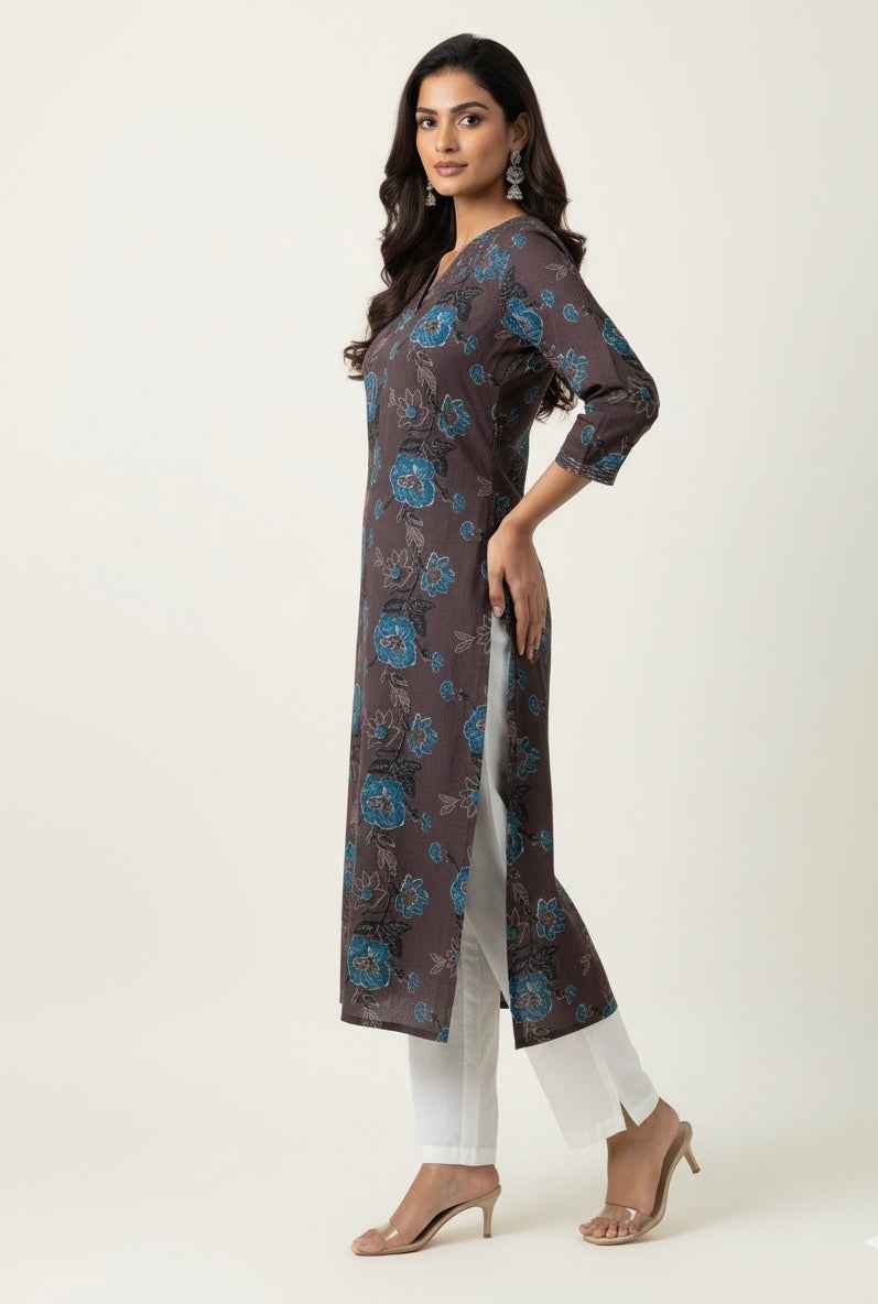 Straight Fit Only Kurta In Pure Cotton OK033