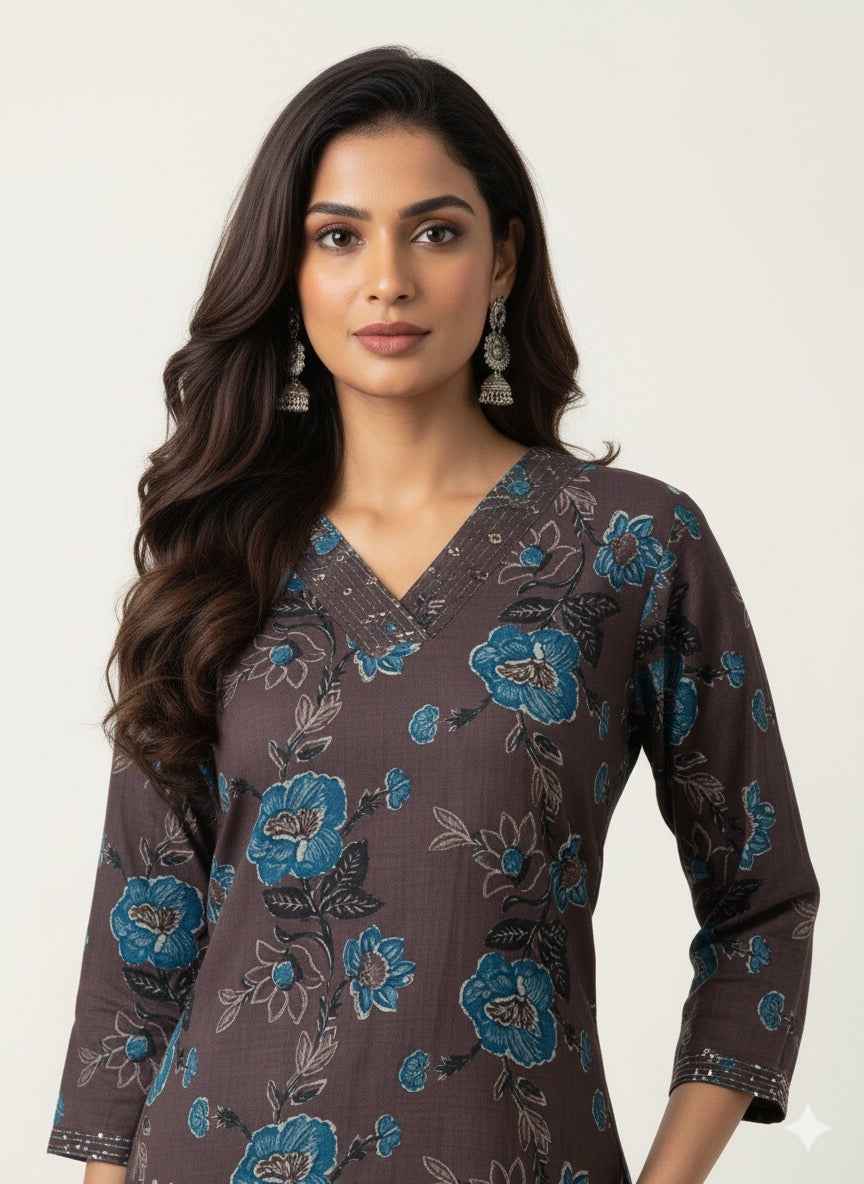 Straight Fit Only Kurta In Pure Cotton OK033