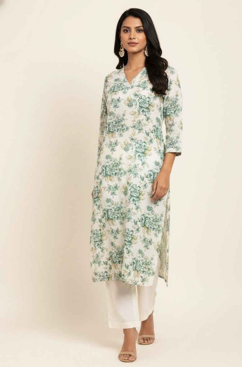 Straight Fit Only Kurta In Pure Cotton OK034