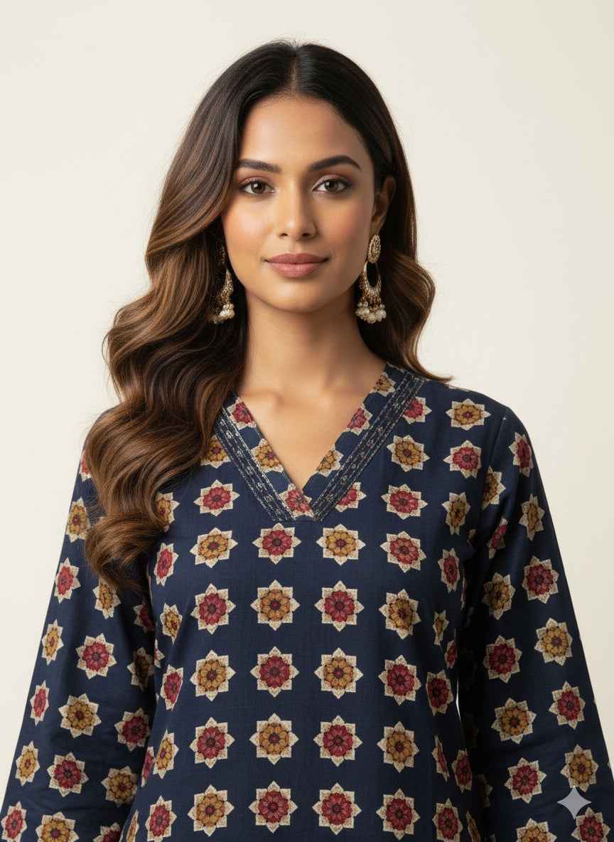 Straight Fit Only Kurta In Pure Cotton OK036