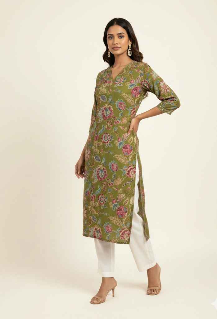 Straight Fit Only Kurta In Pure Cotton OK037