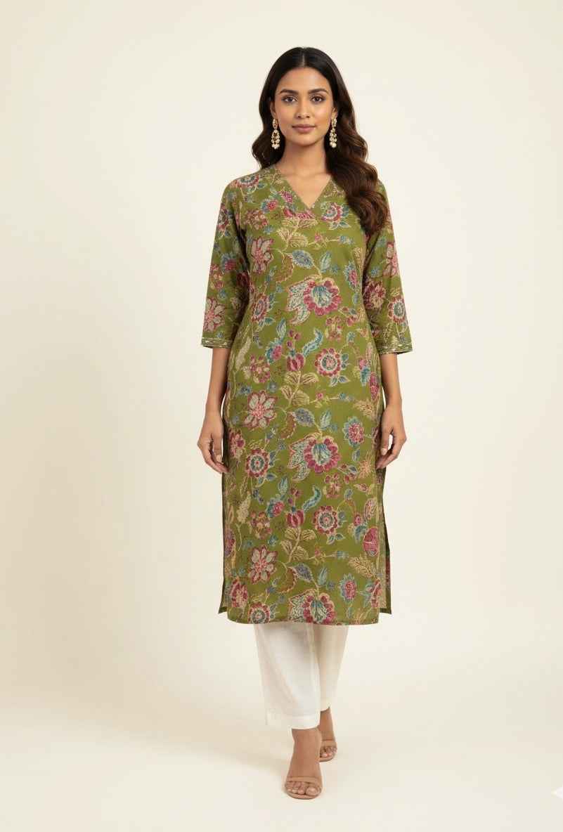 Straight Fit Only Kurta In Pure Cotton OK037