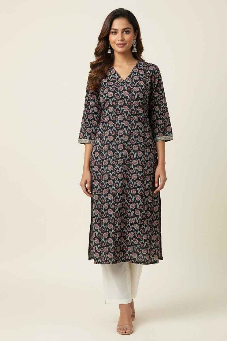 Straight Fit Only Kurta In Pure Cotton OK038