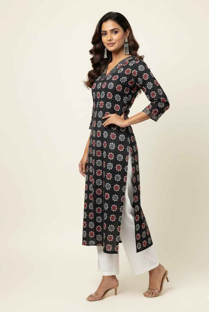 Straight Fit Only Kurta In Pure Cotton OK041