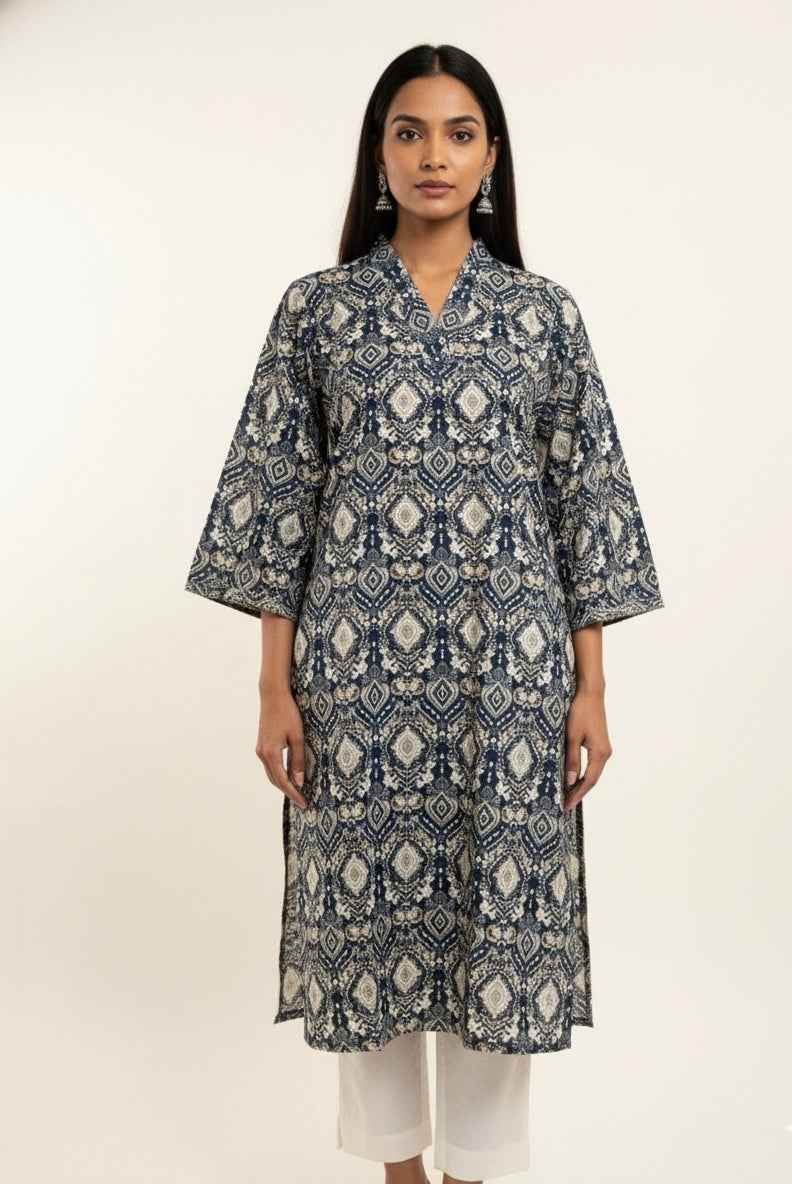 Straight Fit Only Kurta In Pure Cotton OK046