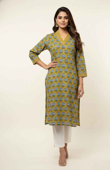Straight Fit Only Kurta In Pure Cotton OK047