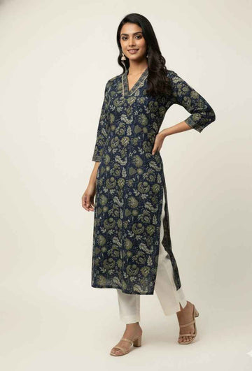 Straight Fit Only Kurta In Pure Cotton OK049