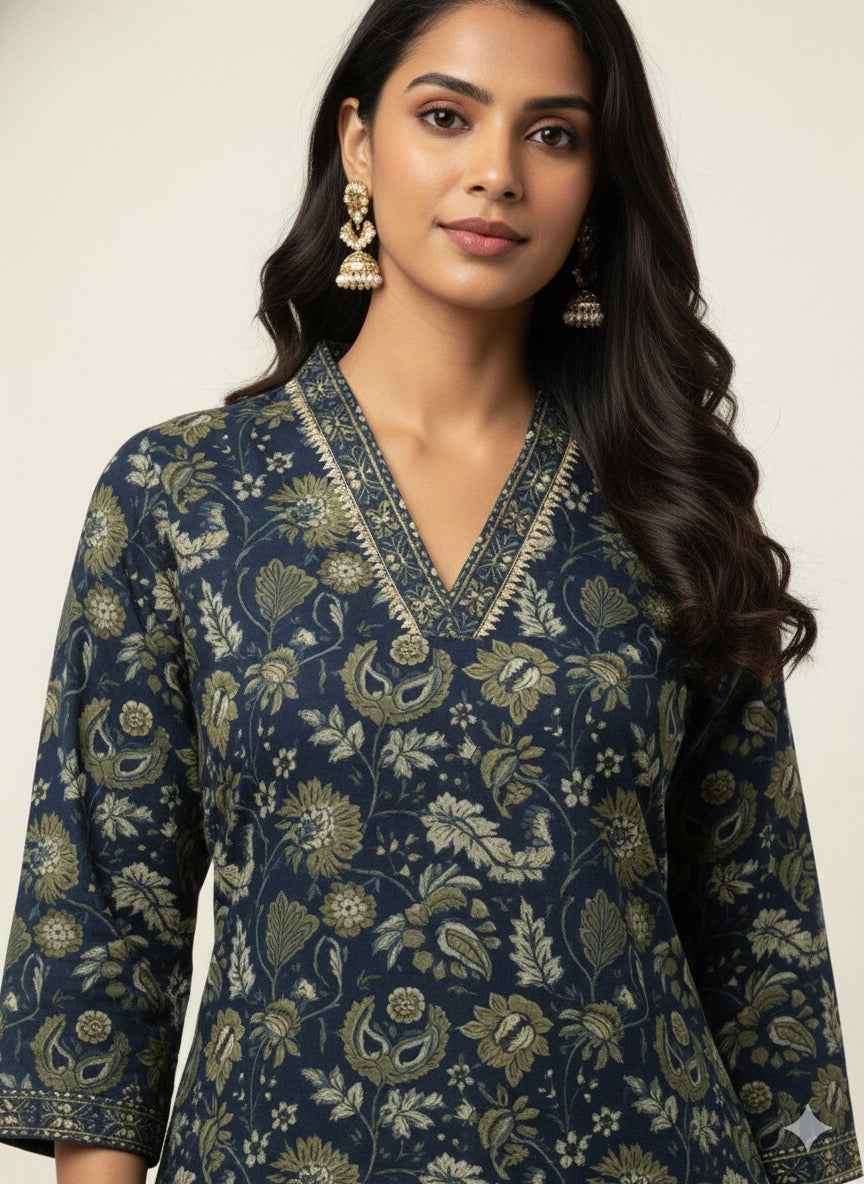 Straight Fit Only Kurta In Pure Cotton OK049