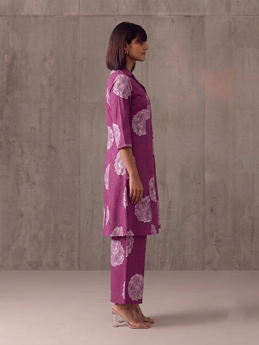 Premium Cotton Aline Pent Set