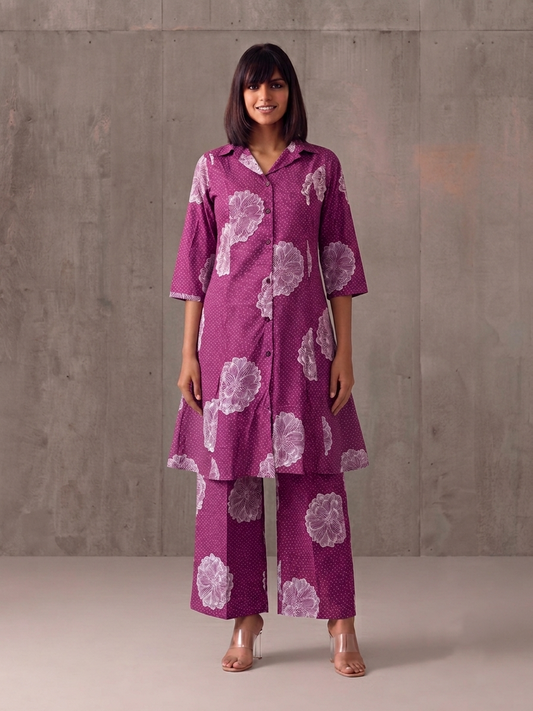 Premium Cotton Aline Pent Set