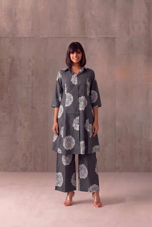Premium Cotton Aline Pent Set