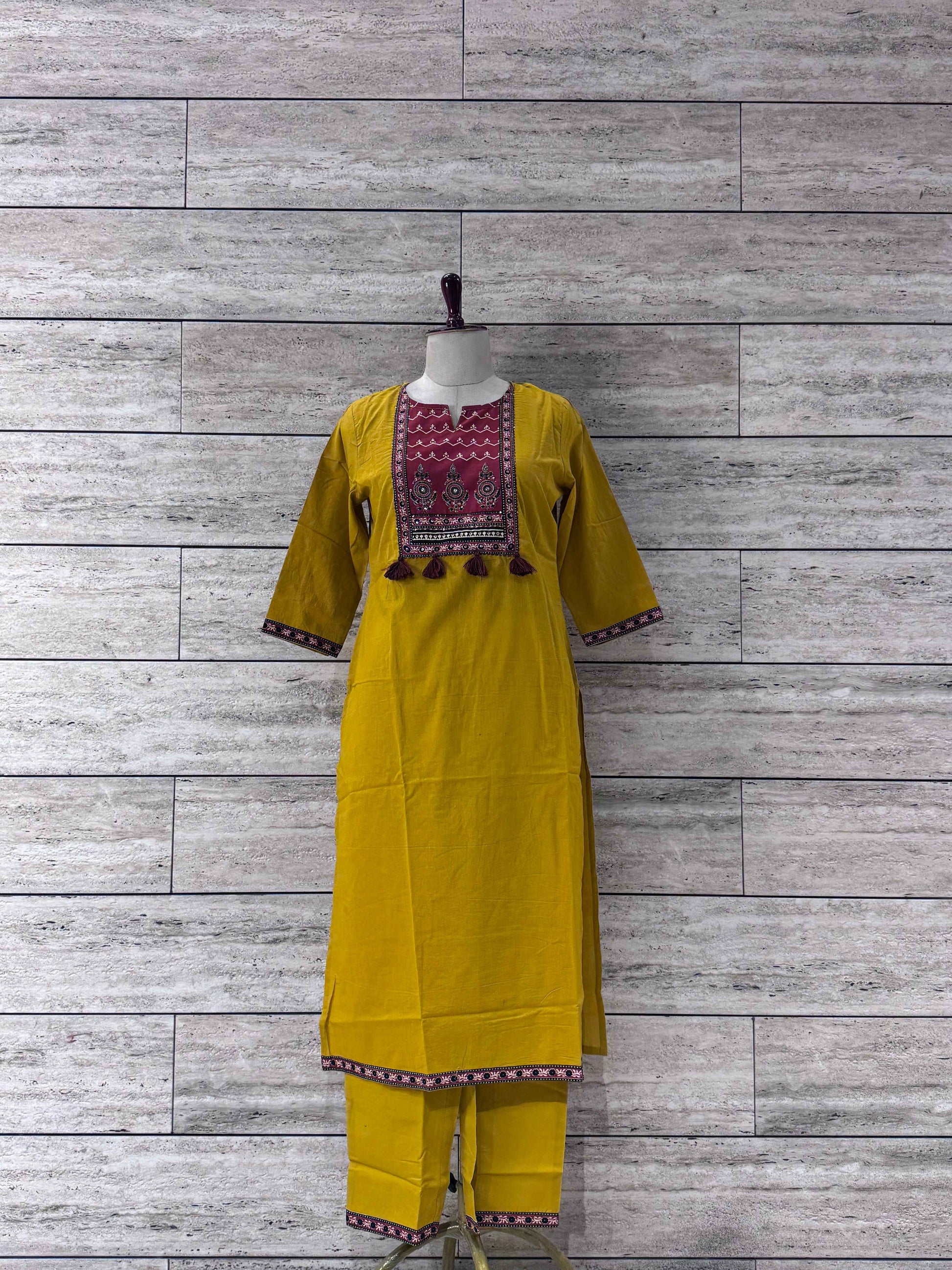Three Piece Dupatta Set with Ajarakh Print